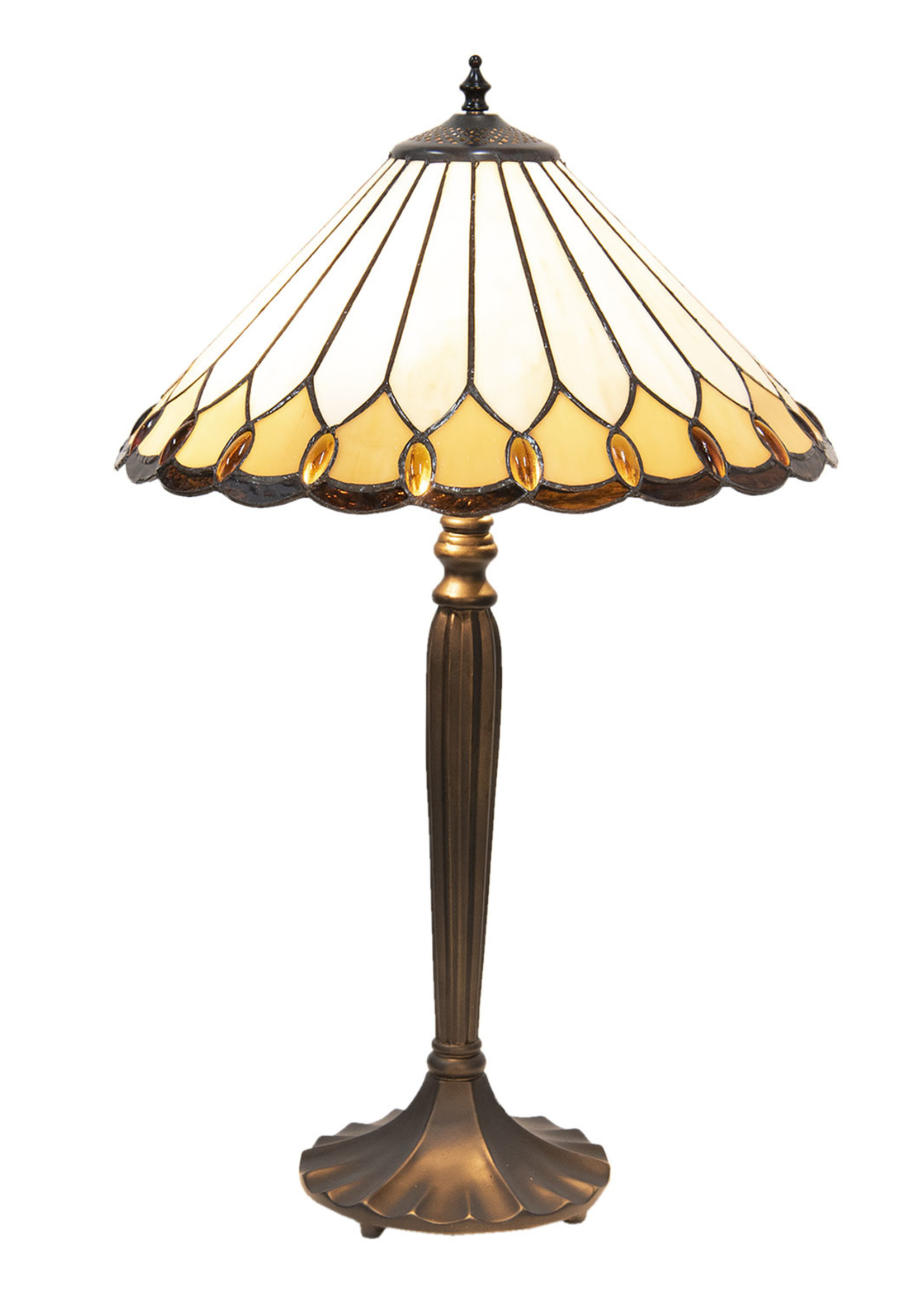 Clayre & Eef Lampe de table Tiffany Ø 40*62 cm E27/max 2*60W 5LL-5988