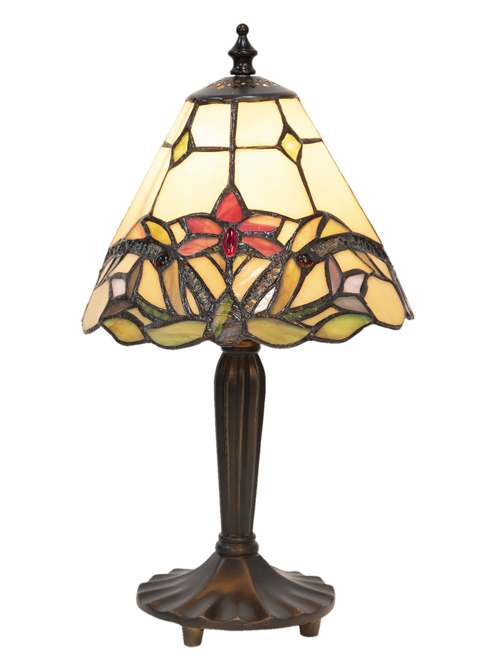 Clayre & Eef Tafellamp Tiffany Ø 20*36 cm E14/max 1*40W 5LL-5991