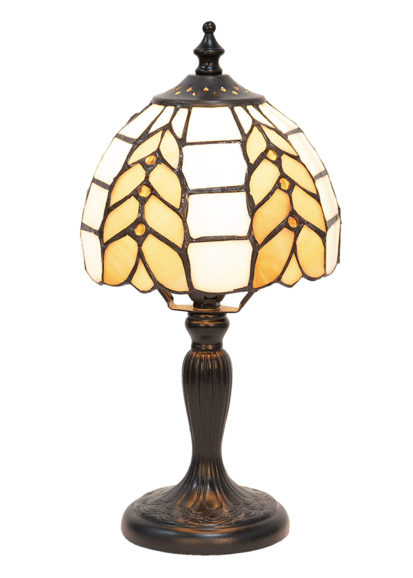 Clayre & Eef Tafellamp Tiffany Ø 14*29 cm E14/max 1*40W 5LL-5992