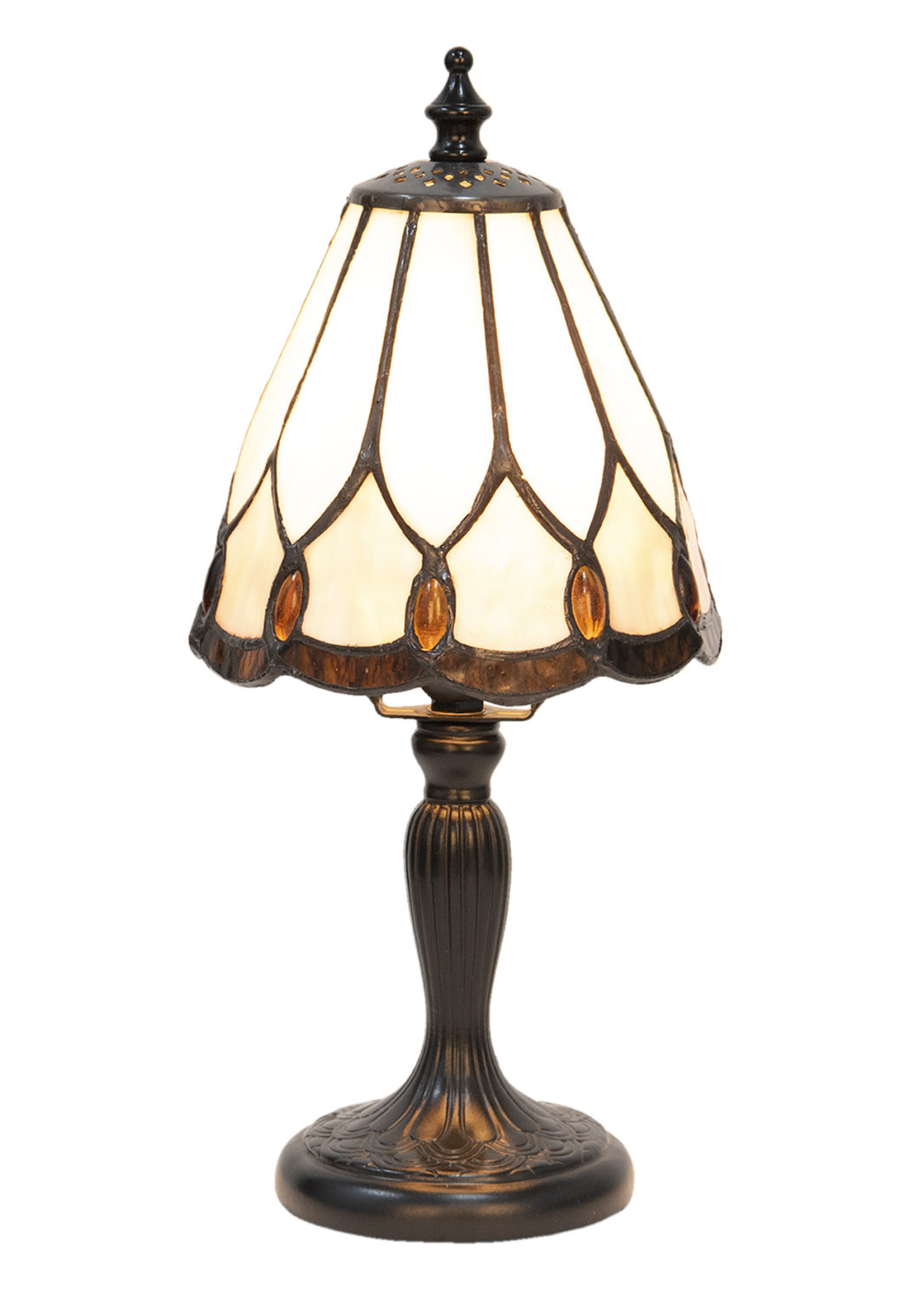 Clayre & Eef Lampe de table Tiffany Ø 14*31 cm E14/max 1*40W 5LL-5995