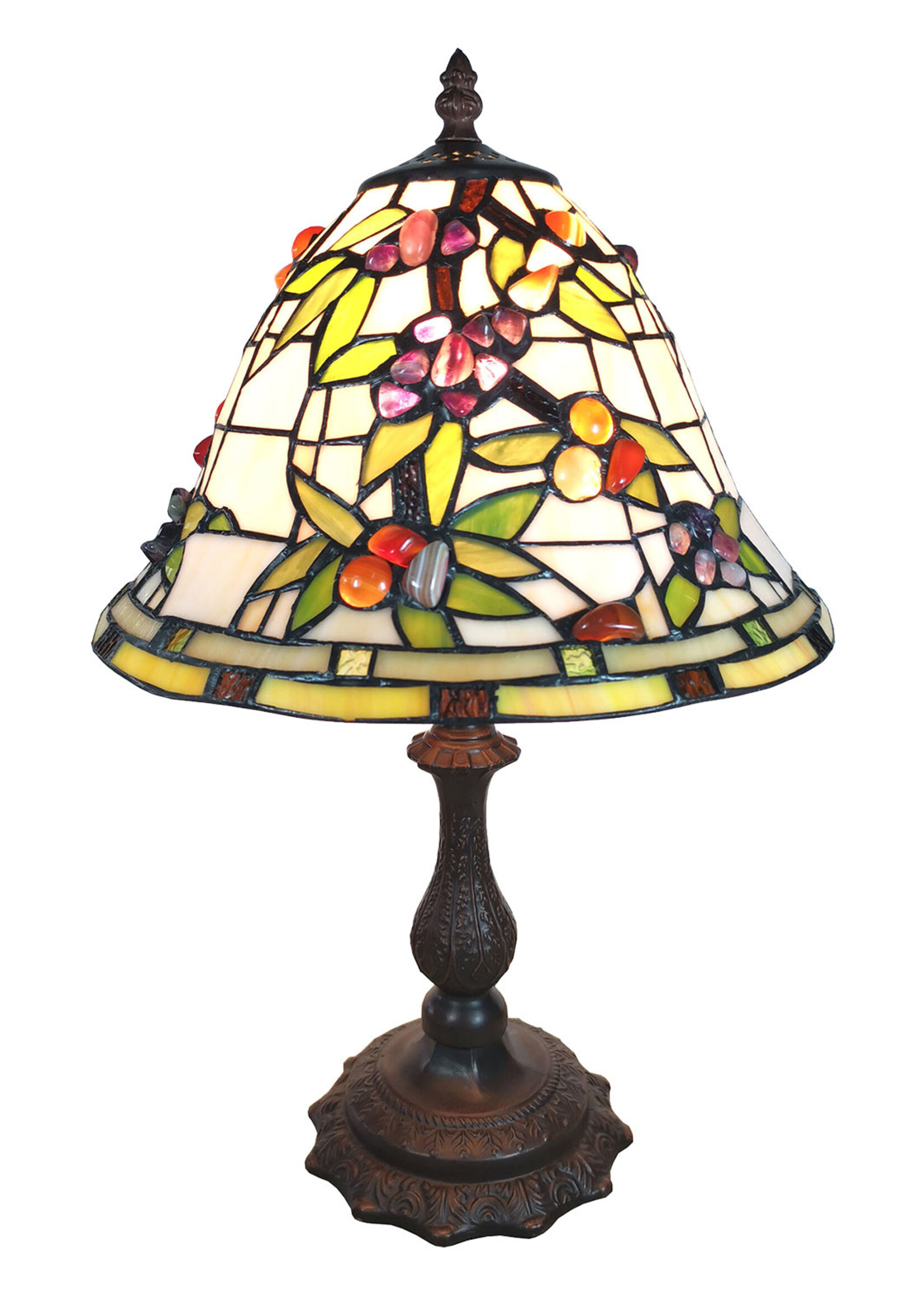 Clayre & Eef Lampe de table Tiffany Ø 31*47 cm E27/max 1*60W 5LL-6019