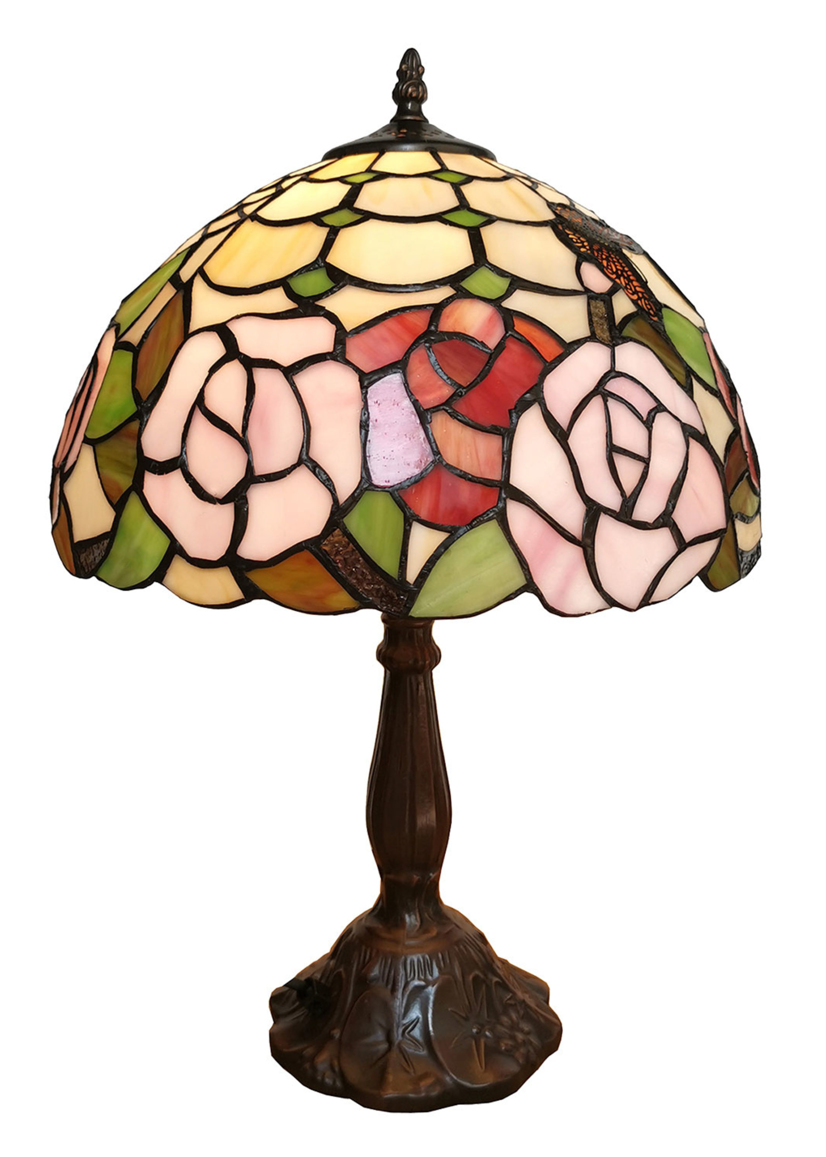 Clayre & Eef Tafellamp Tiffany Ø 31*47 cm E27/max 1*60W 5LL-6020