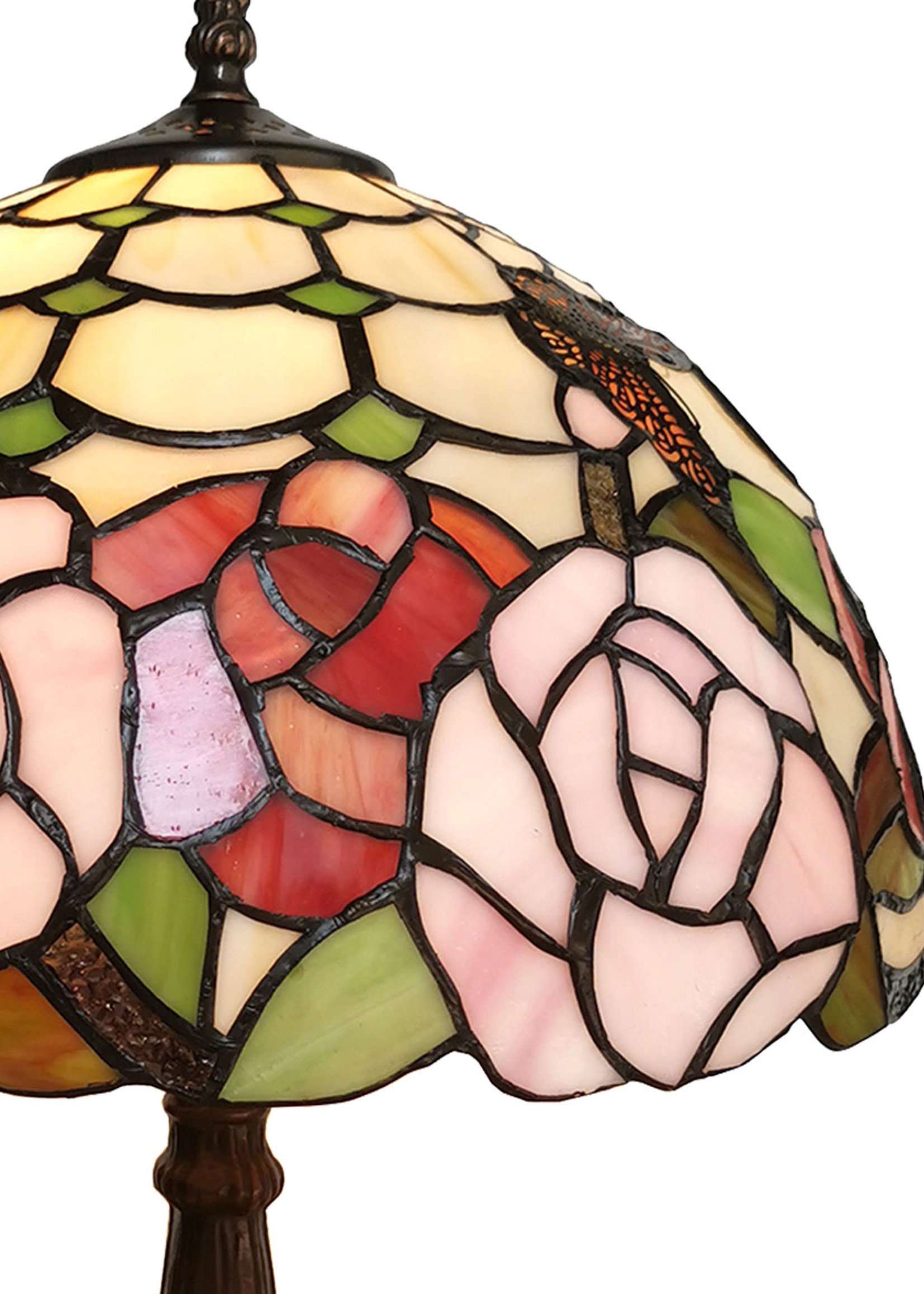 Clayre & Eef Lampe de table Tiffany Ø 31*47 cm E27/max 1*60W 5LL-6020