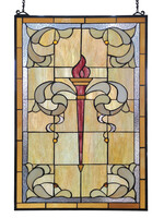 Clayre & Eef Glaspaneel Tiffany 50*1*78 cm 5LL-6022