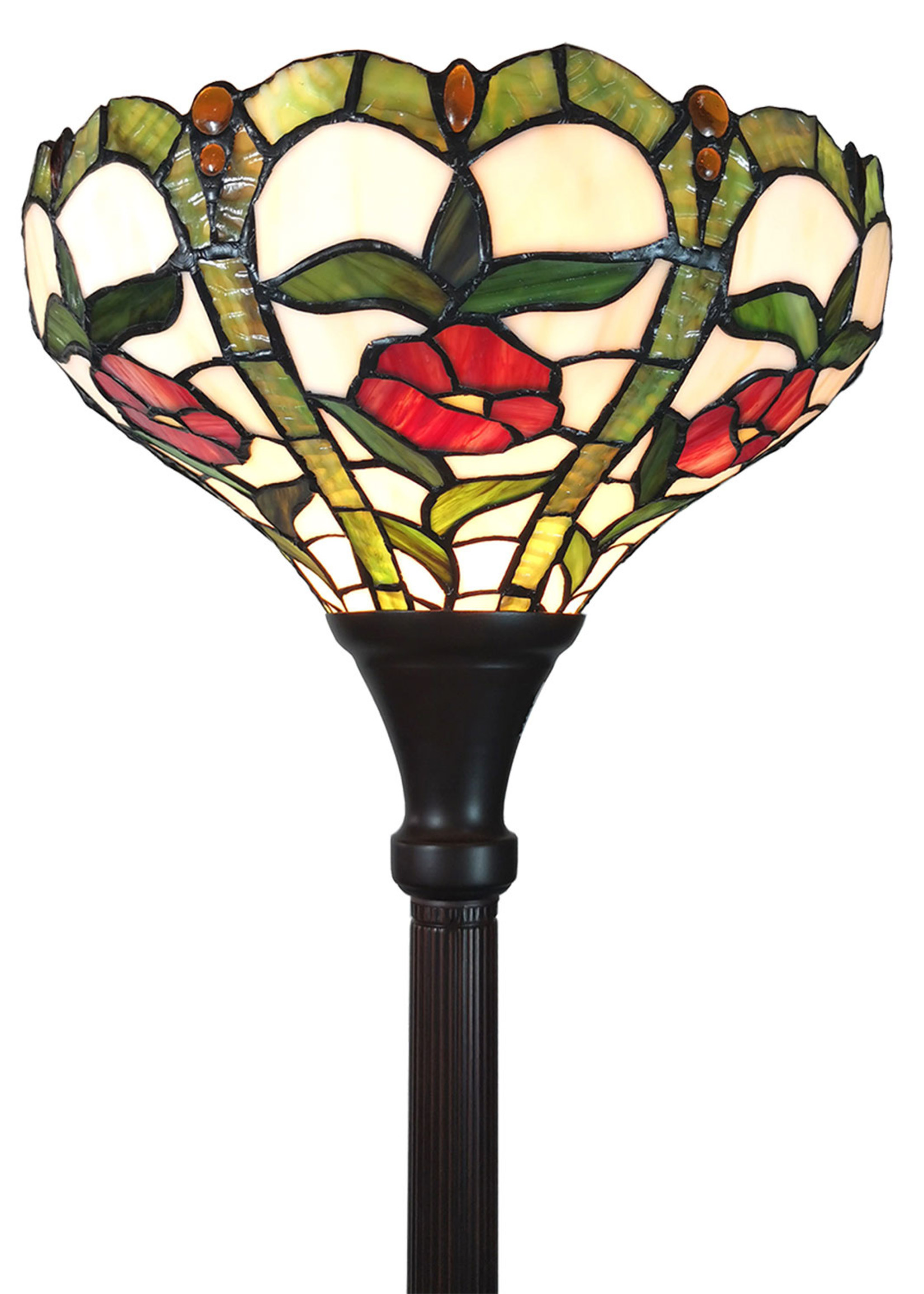 Clayre & Eef Vloerlamp Tiffany Ø 31*186 cm E27/max 1*60W 5LL-6025