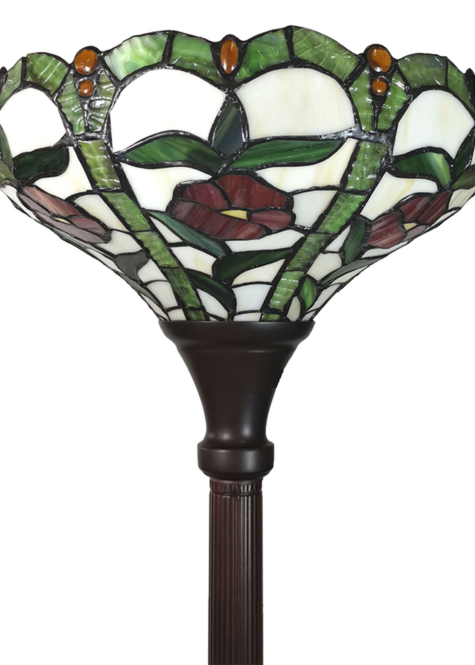 Clayre & Eef Vloerlamp Tiffany Ø 31*186 cm E27/max 1*60W 5LL-6025