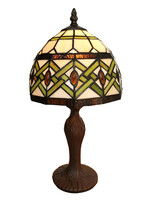 Clayre & Eef Tafellamp Tiffany Ø 21*33 cm E14/max 1*25W 5LL-6027