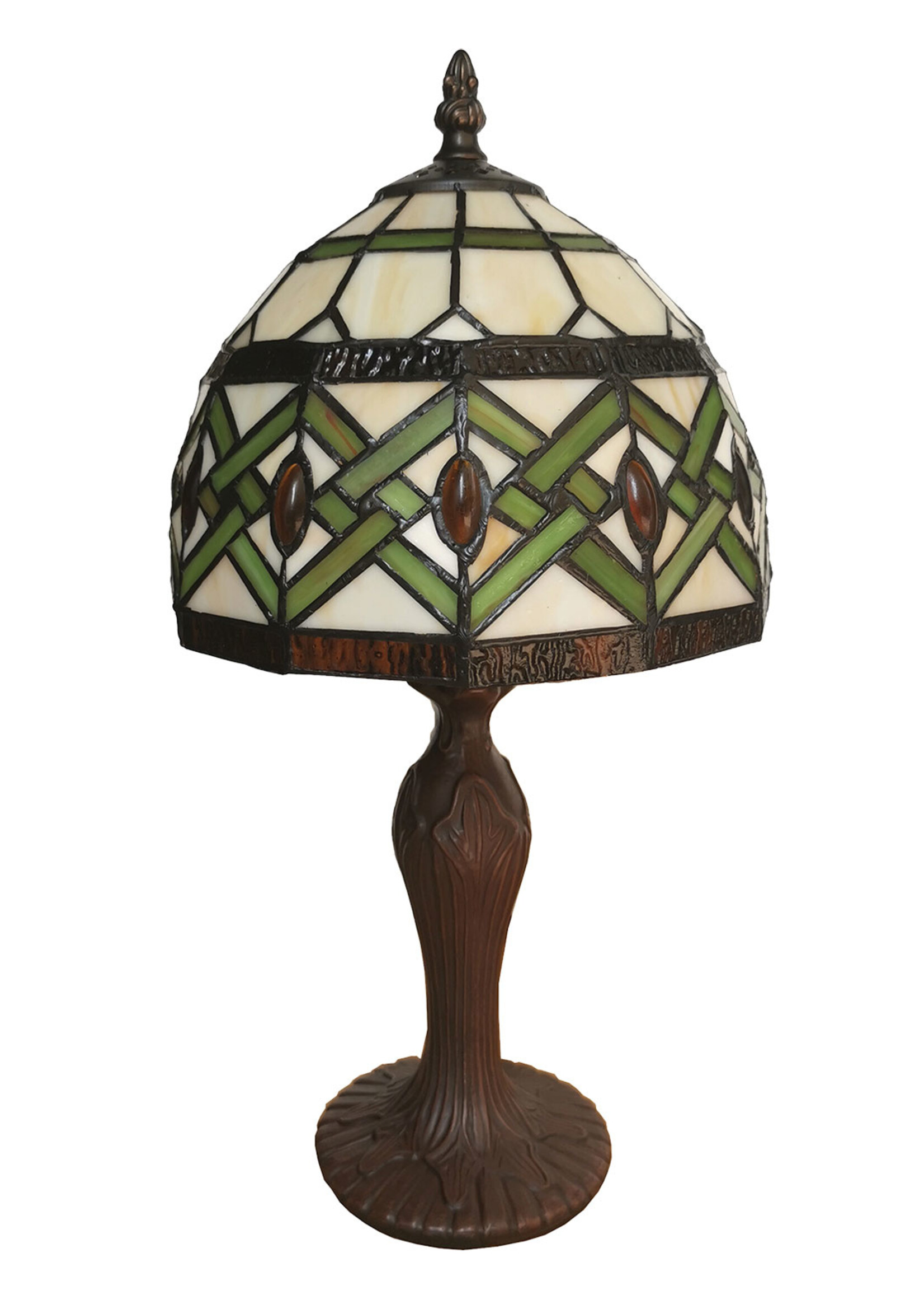 Clayre & Eef Lampe de table Tiffany Ø 21*33 cm E14/max 1*25W 5LL-6027