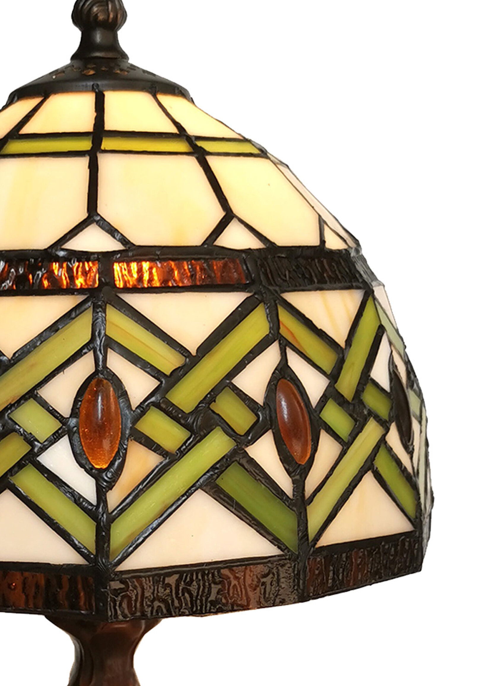 Clayre & Eef Lampe de table Tiffany Ø 21*33 cm E14/max 1*25W 5LL-6027