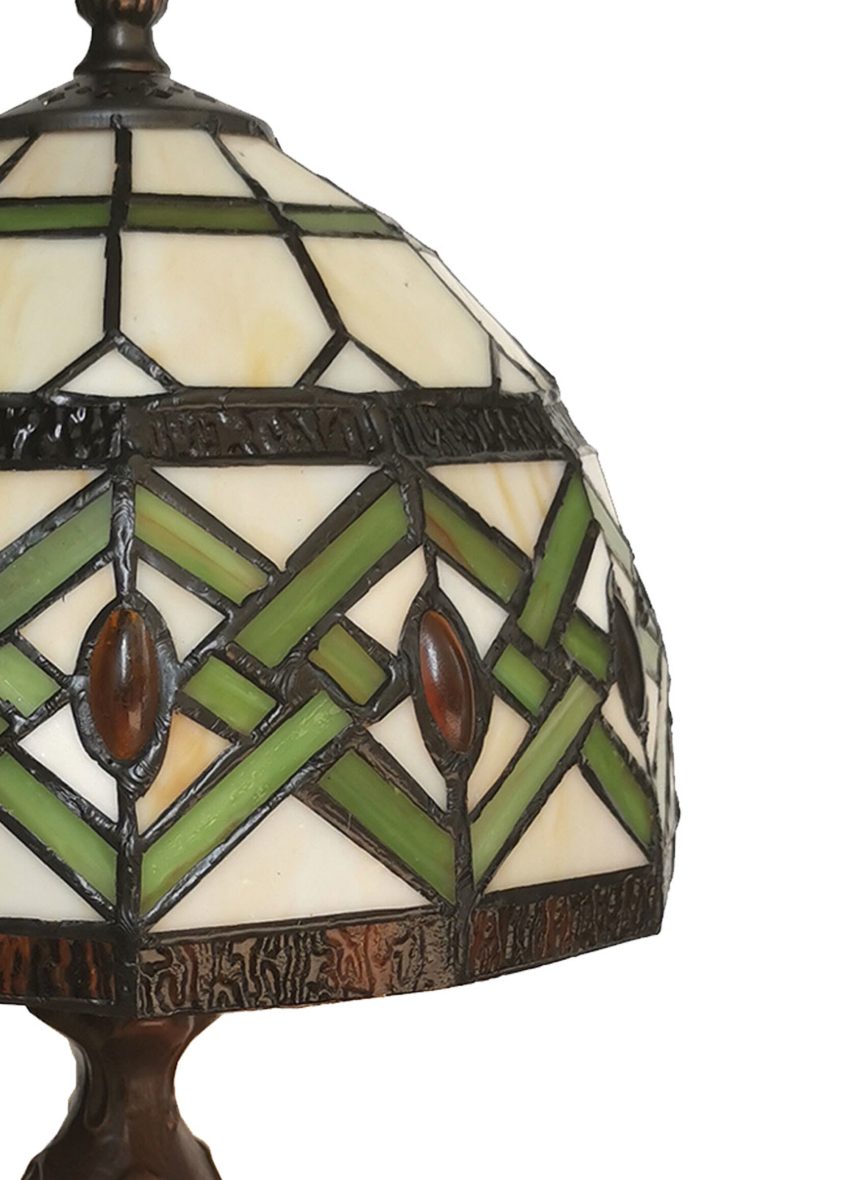 Clayre & Eef Lampe de table Tiffany Ø 21*33 cm E14/max 1*25W 5LL-6027