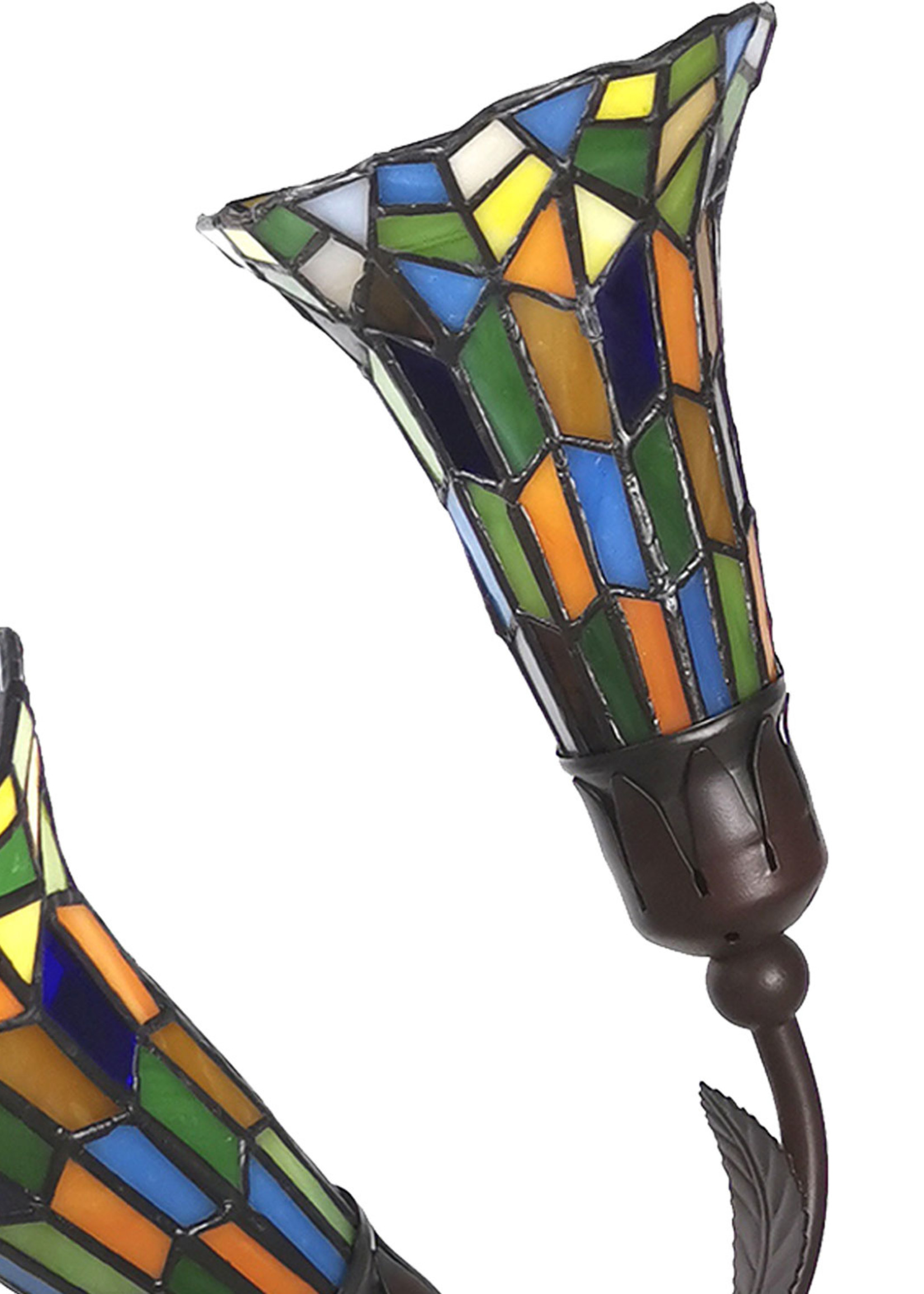 Clayre & Eef Lampe de table Tiffany 46*28*63 cm E14/max 2*25W 5LL-6028