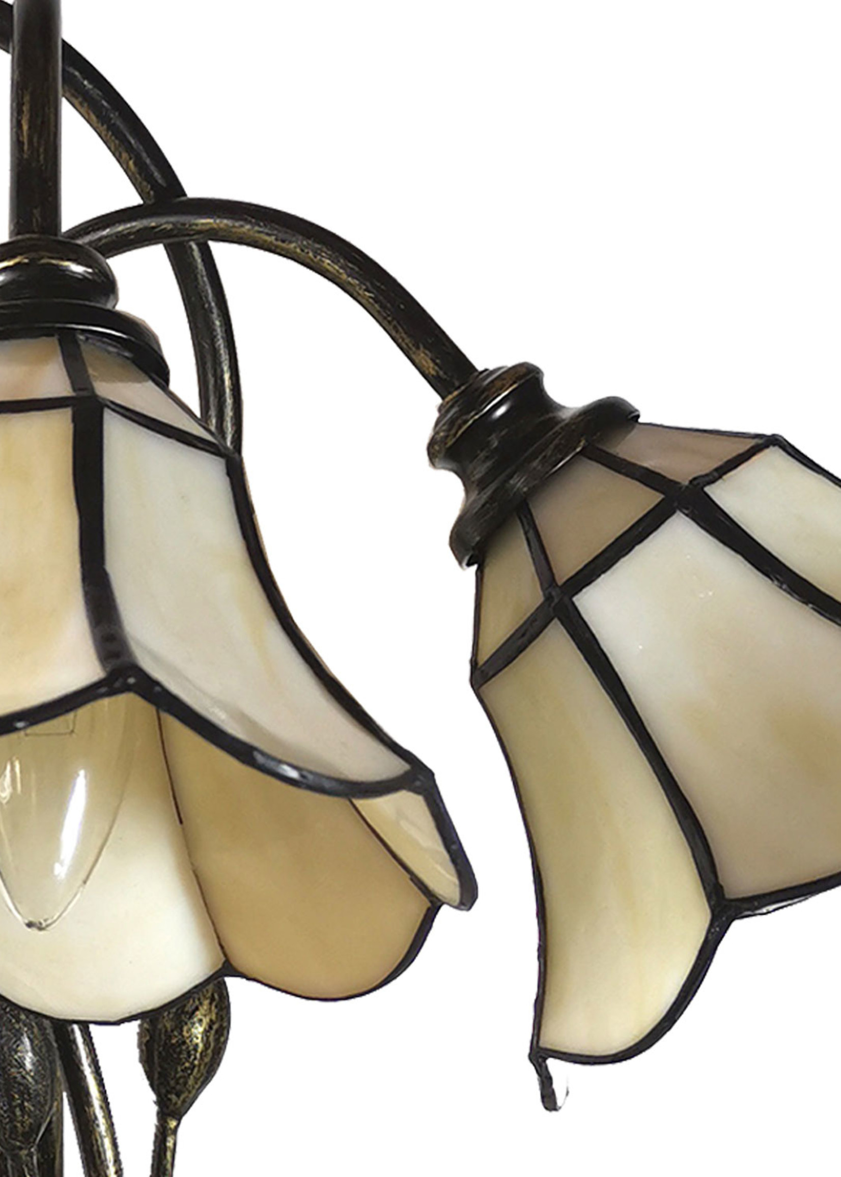 Clayre & Eef Lampe de table Tiffany 46*28*63 cm E14/max 3*25W 5LL-6029