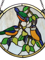 Clayre & Eef Glaspaneel Tiffany Ø 30*1 cm 5LL-6033