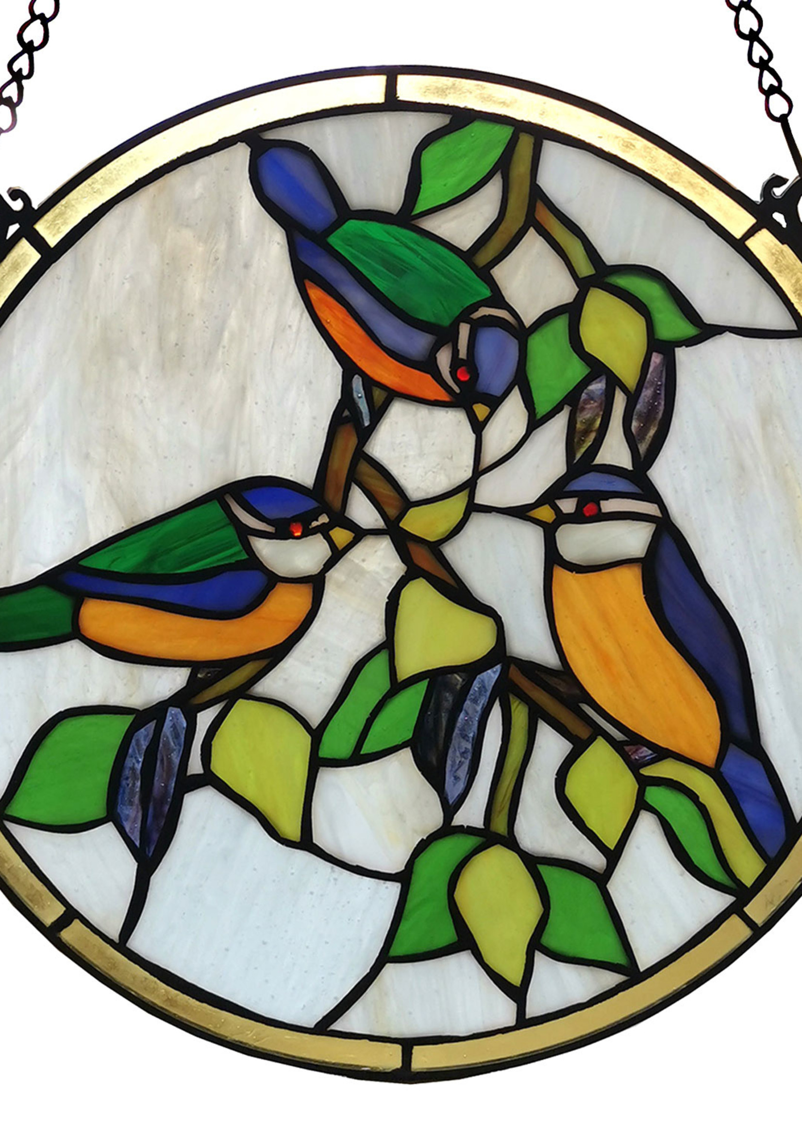 Clayre & Eef Panneau Tiffany Ø 30*1 cm 5LL-6033