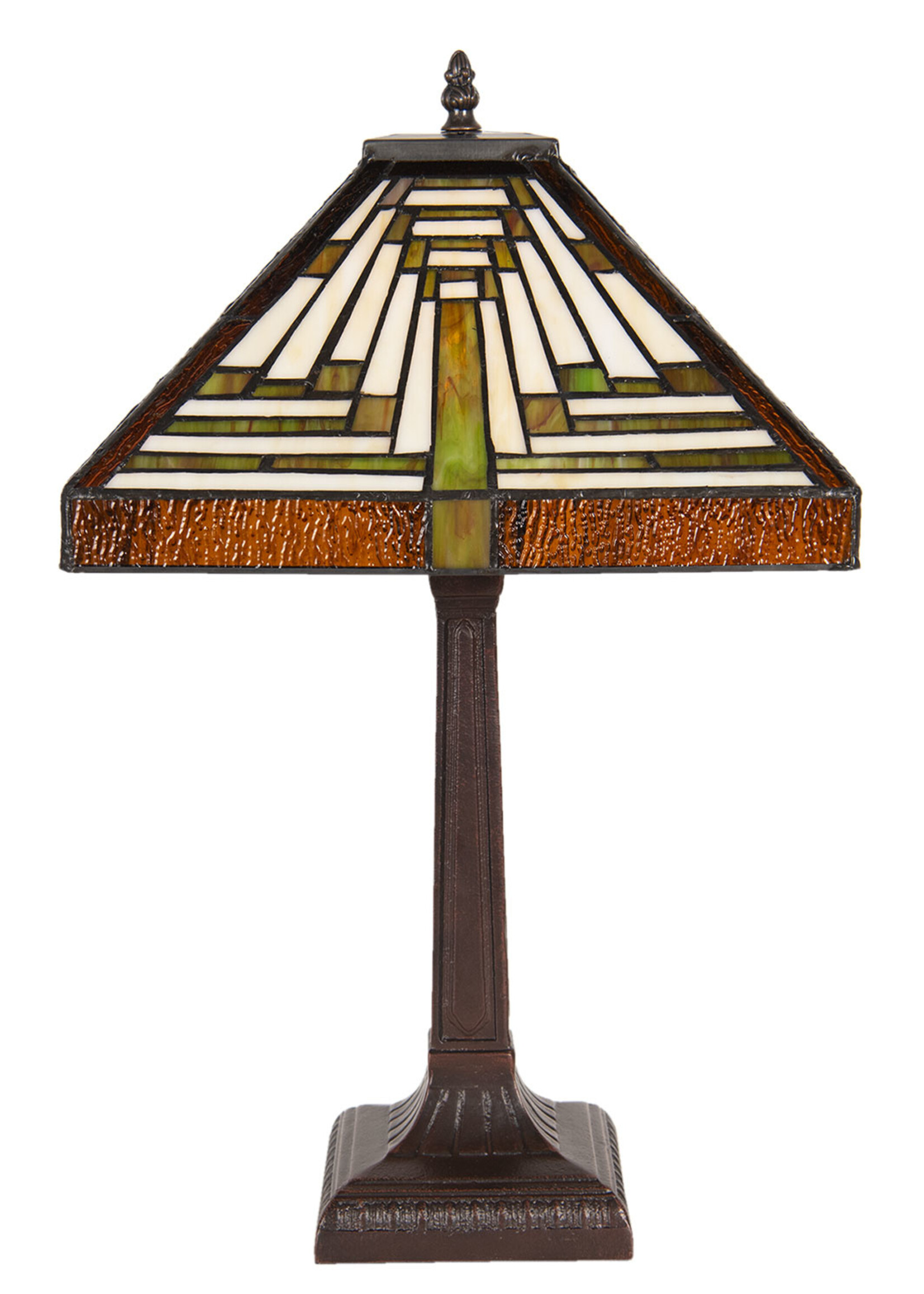 Clayre & Eef Tafellamp Tiffany 31*31*43 cm E27/max 2*60W 5LL-6078