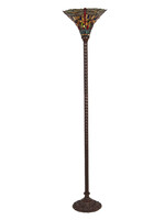 Clayre & Eef Lampadaire Tiffany Ø 38*186 cm E27/max 1*60W 5LL-6081