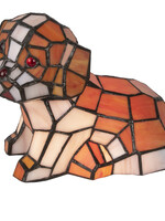 Clayre & Eef Tafellamp Tiffany hond 25*14*17 cm E14/max 1*25W 5LL-6089