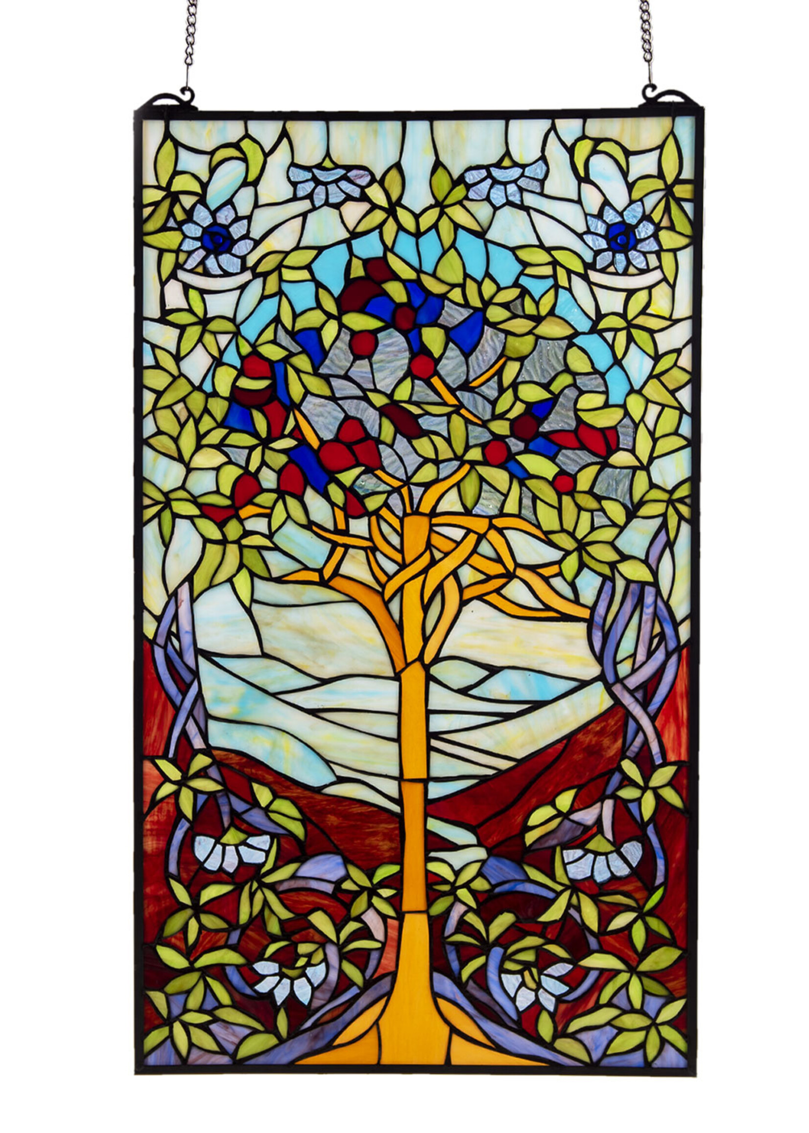 Clayre & Eef Glaspaneel Tiffany 50*1*85 cm 5LL-6090