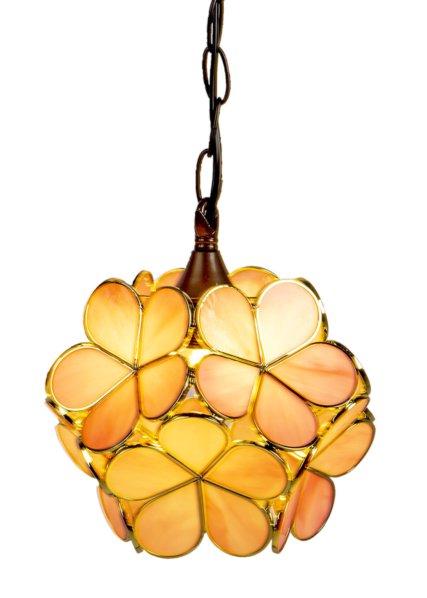 Clayre & Eef Lampe suspendue Tiffany 21*21*17/90 cm E14/max 1*40W 5LL-6093