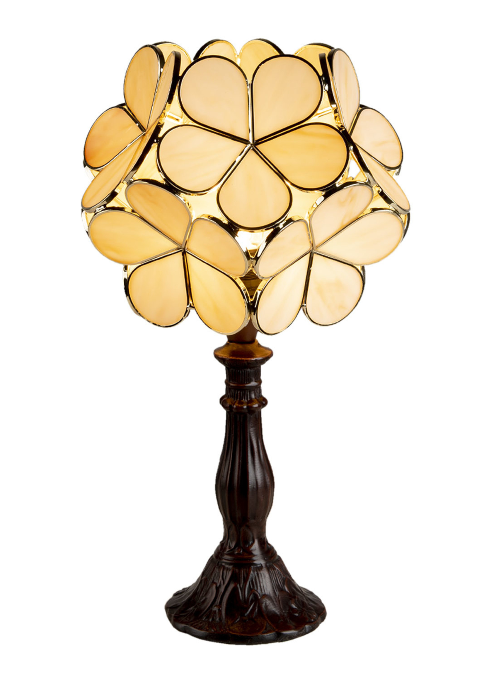 Clayre & Eef Lampe de table Tiffany 21*21*38 cm E14/max 1*25W 5LL-6095