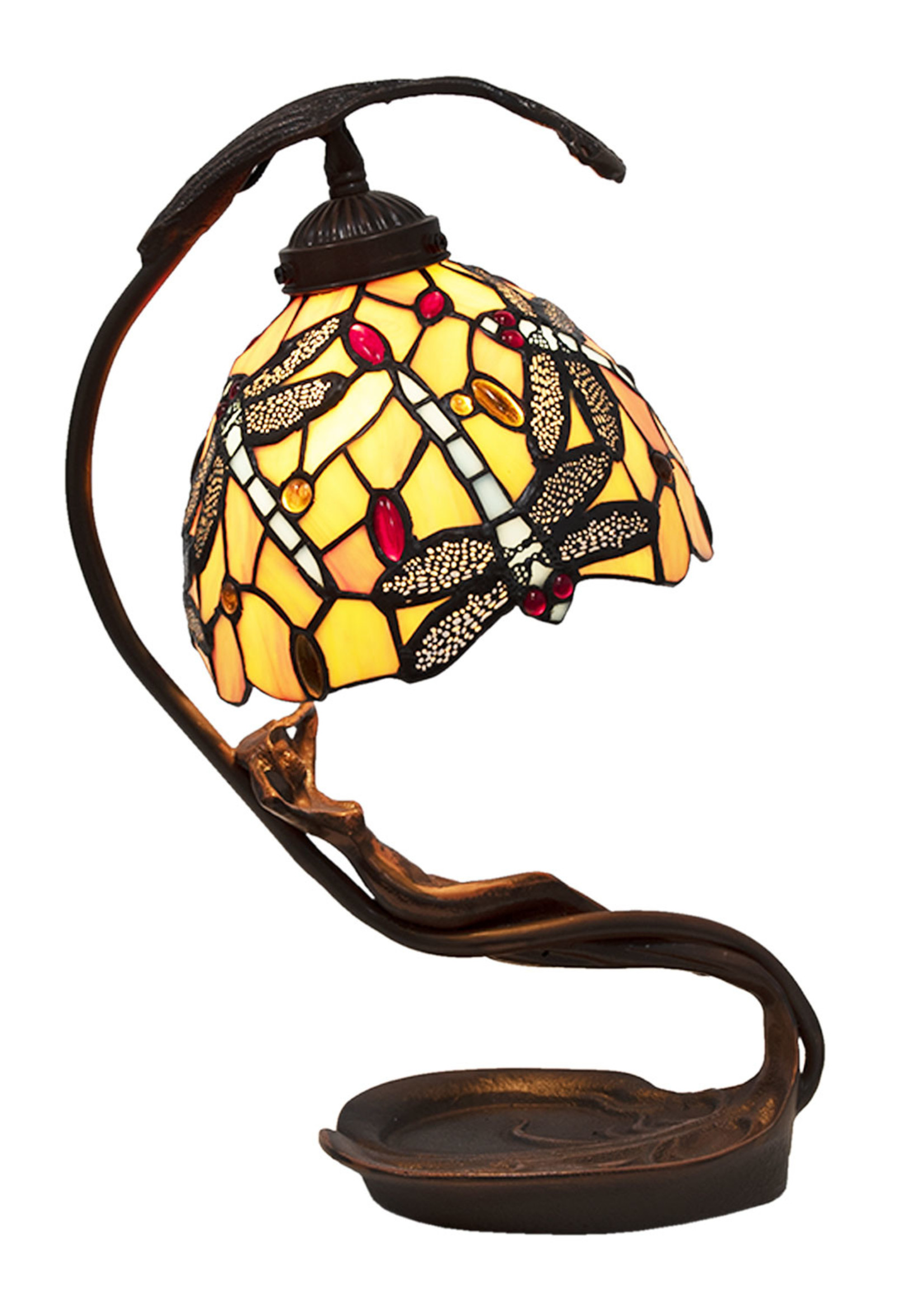 Clayre & Eef Lampe de table Tiffany 28*20*40 cm E14/max 1*25W 5LL-6096