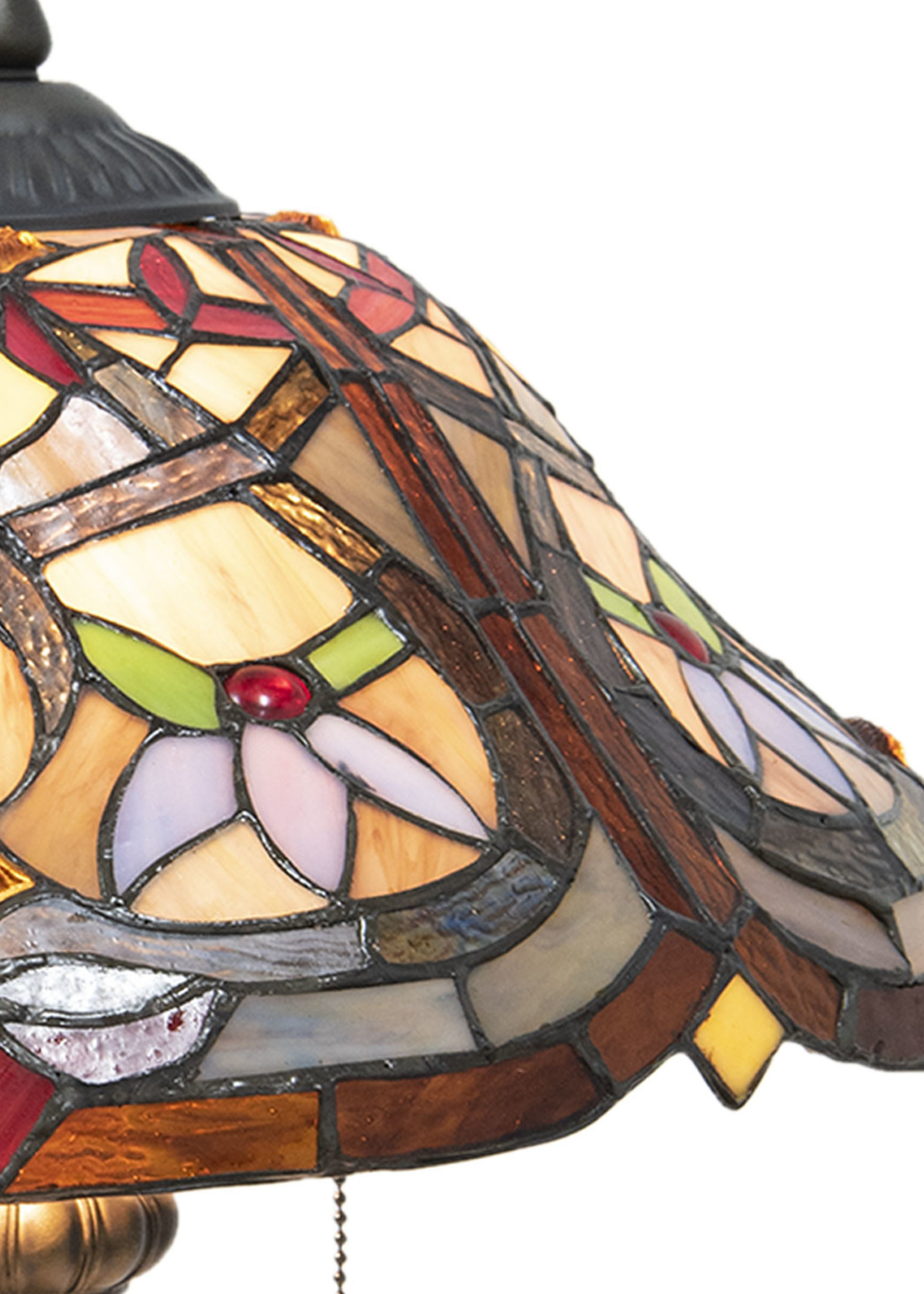 Clayre & Eef Lampe de table Tiffany Ø 40*54 cm E27/max 2*60W 5LL-7808