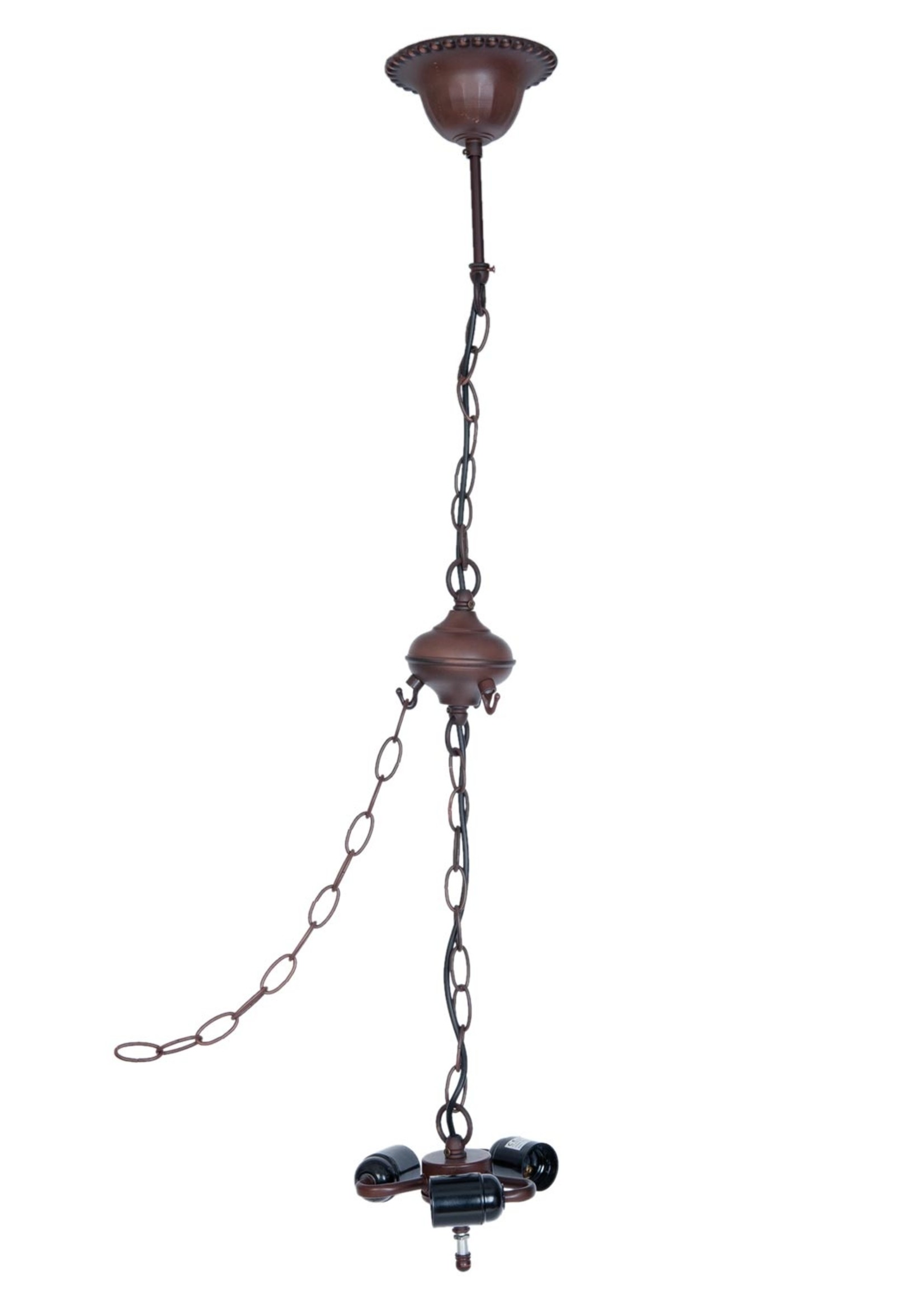Clayre & Eef Ophanging Tiffany 16*16*95 cm E27/max 3*60W 5LL-8844