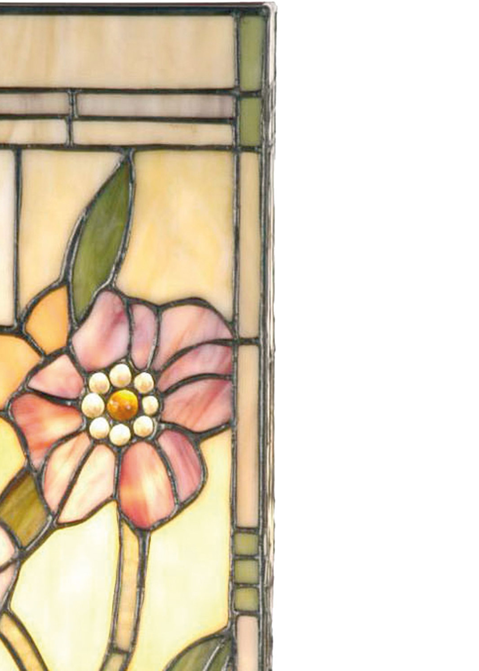 Clayre & Eef Lampe de table Tiffany 18*18*45 cm E27/max 1*40W 5LL-9224