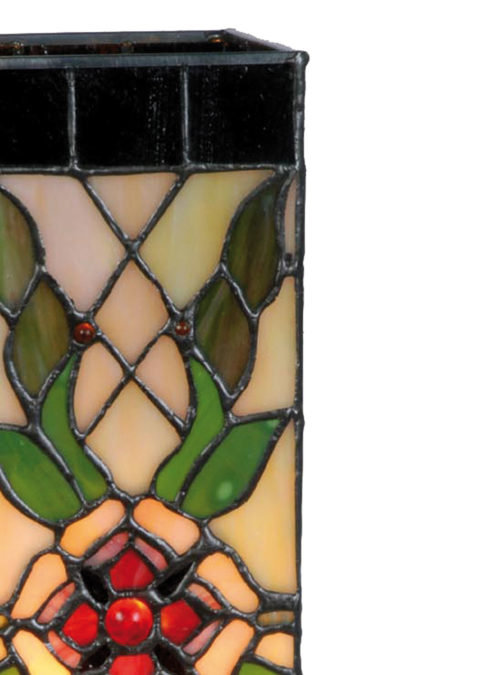 Clayre & Eef Tafellamp Tiffany 12*12*35 cm E14/max 1*40W 5LL-9234