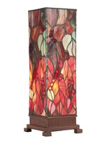 Clayre & Eef Lampe de table Tiffany 12*12*35 cm E14/max 1*40W 5LL-9235