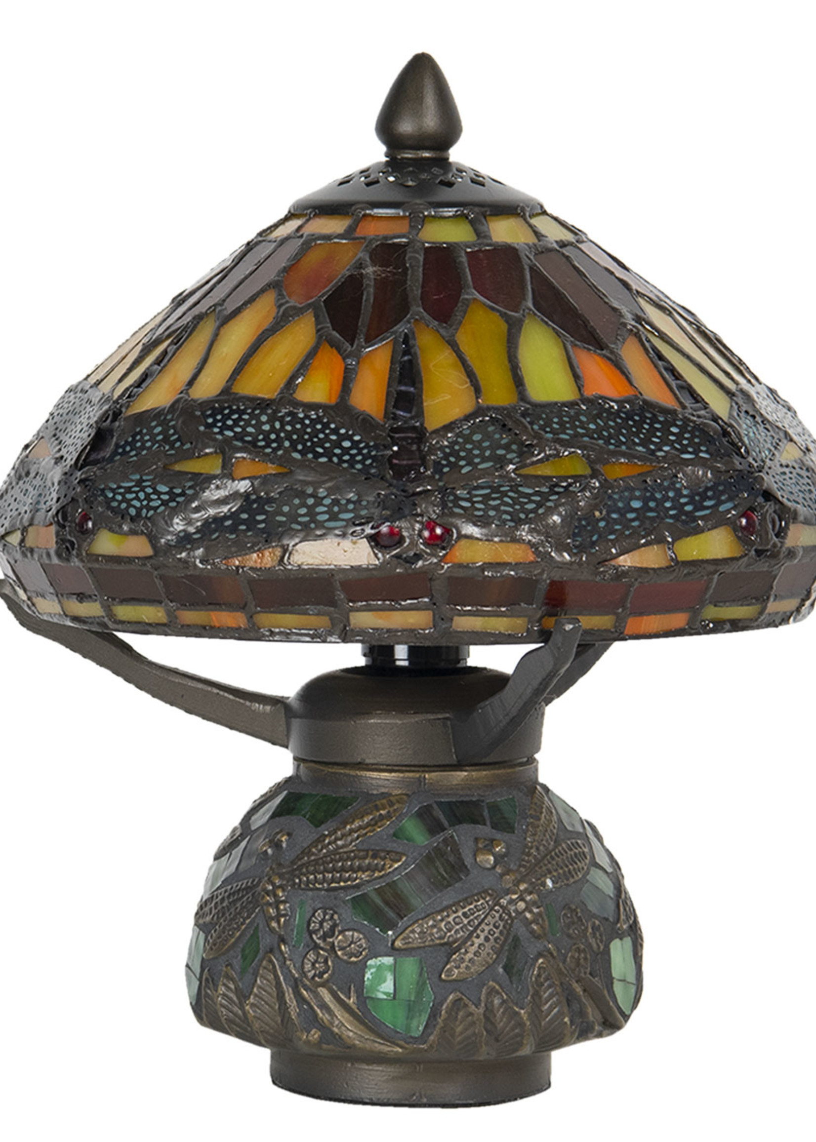 Clayre & Eef Tafellamp Tiffany Ø 22*21 cm E14/max 1*40W 5LL-9295