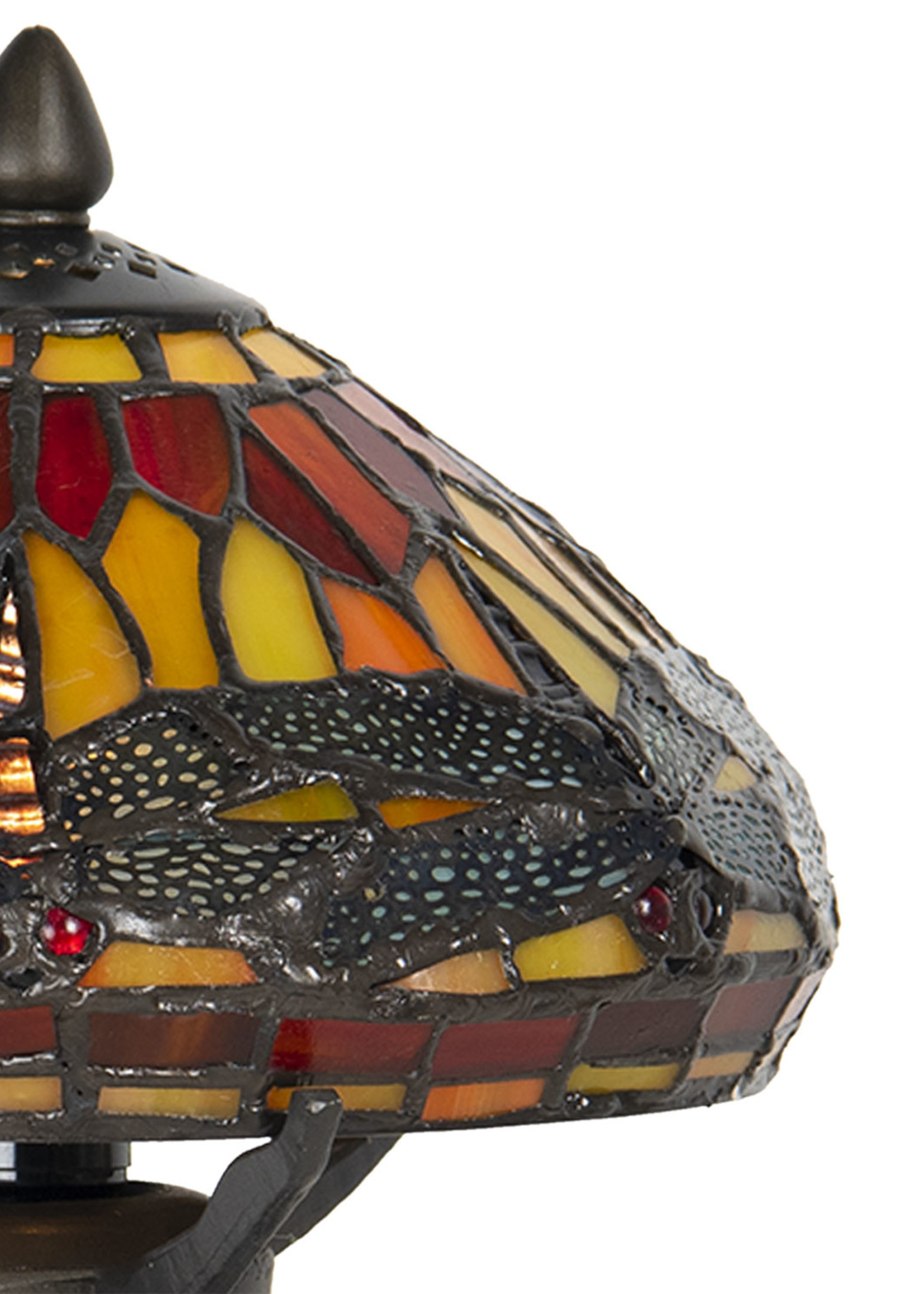 Clayre & Eef Lampe de table Tiffany Ø 22*21 cm E14/max 1*40W 5LL-9295