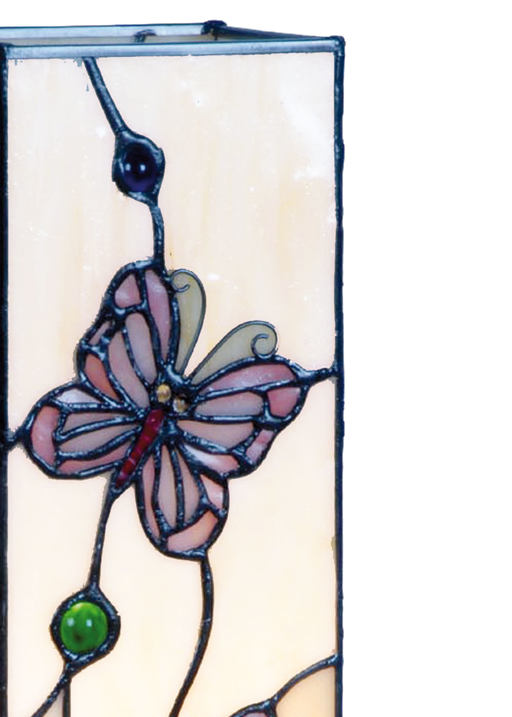 Clayre & Eef Tafellamp Tiffany 12*12*35 cm E14/max 1*25W 5LL-9301