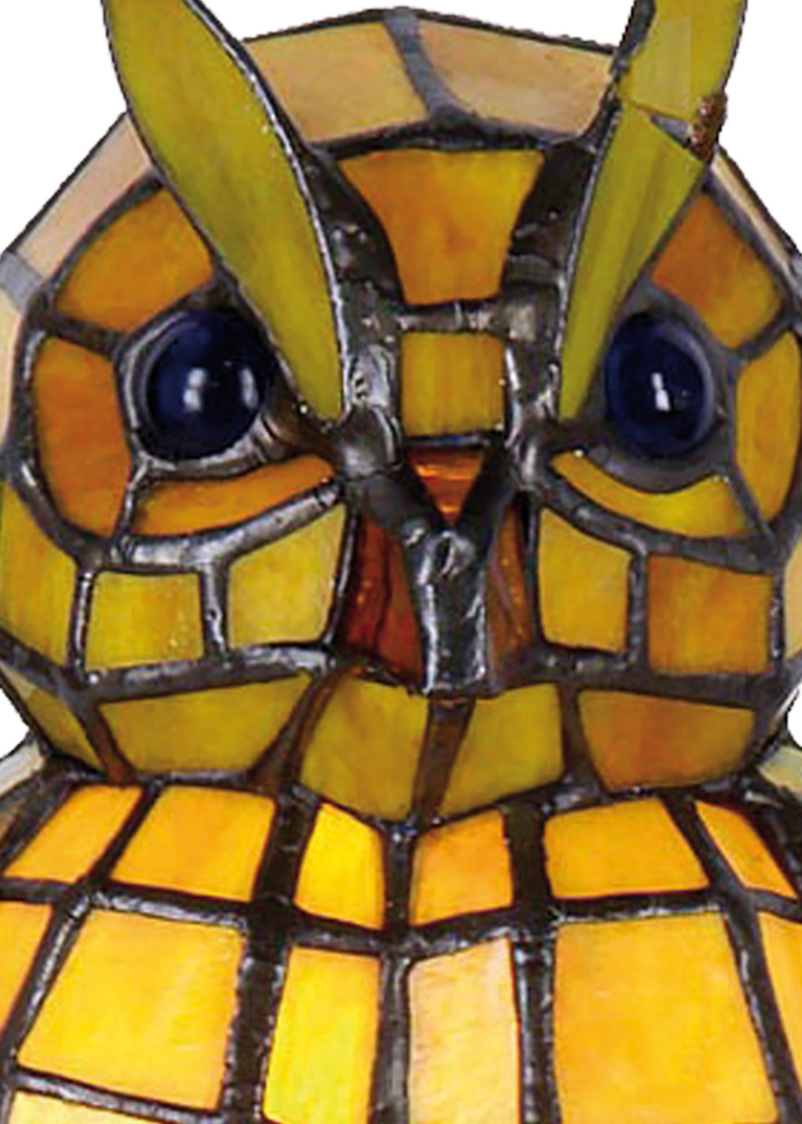 Clayre & Eef Tafellamp Tiffany Uil 15*12*22 cm E14/max 1*40W 5LL-9328