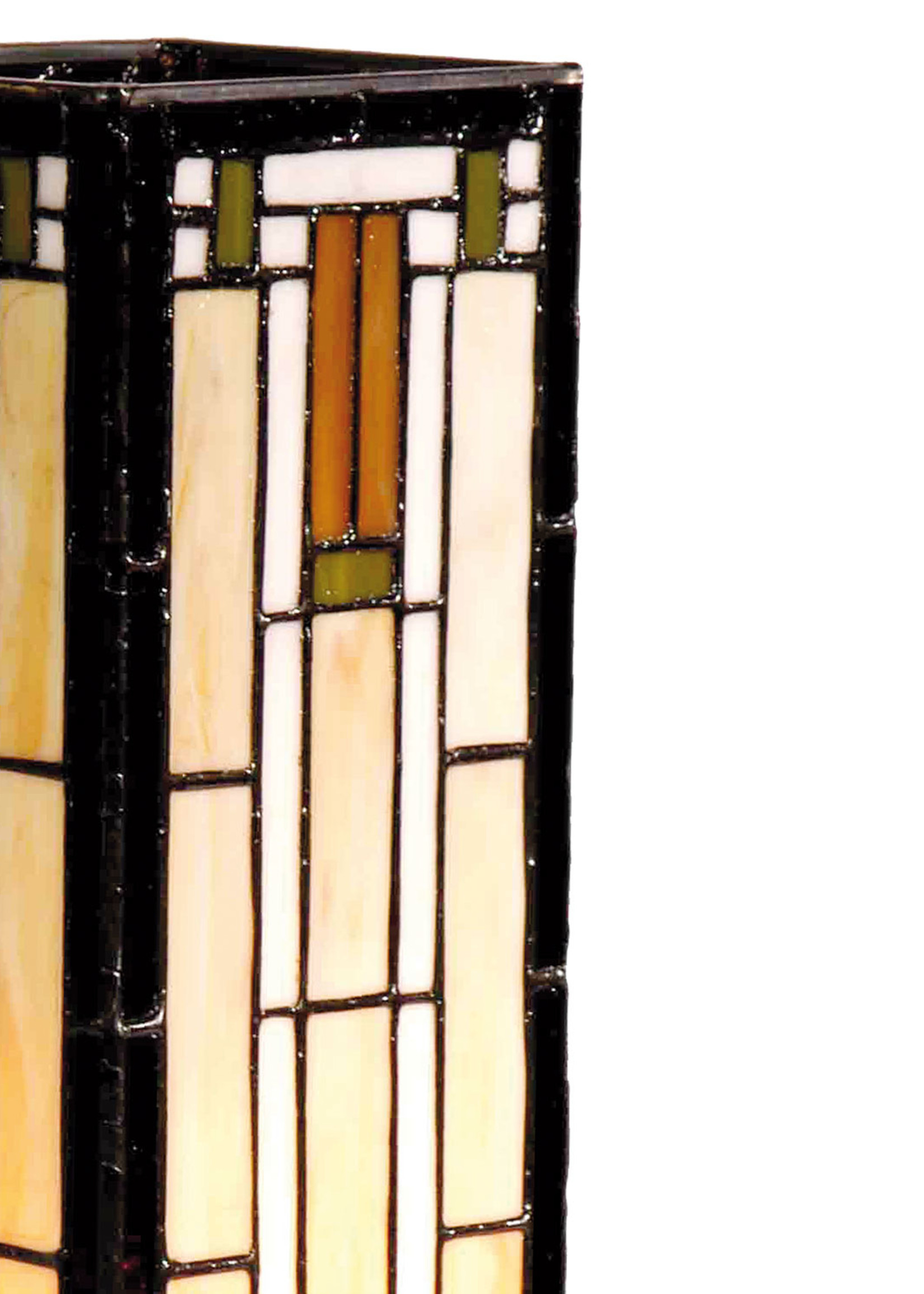 Clayre & Eef Lampe de table Tiffany 12*12*35 cm E14/max 1*25W 5LL-9332