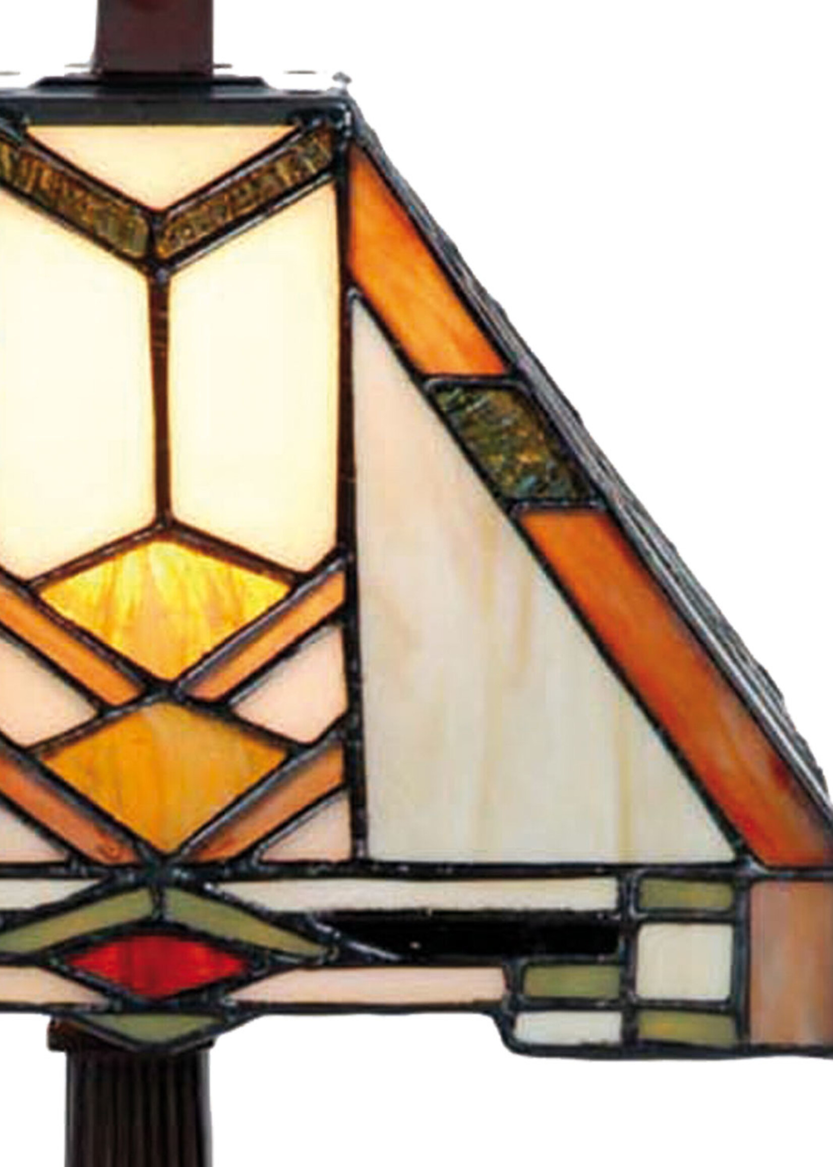 Clayre & Eef Tafellamp Tiffany 22*22*38 cm E14/max 1*40W 5LL-9928