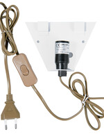 Clayre & Eef EP-Wandplaat voor Tiffanykap 13*4*11 cm E14 5LL-CN01