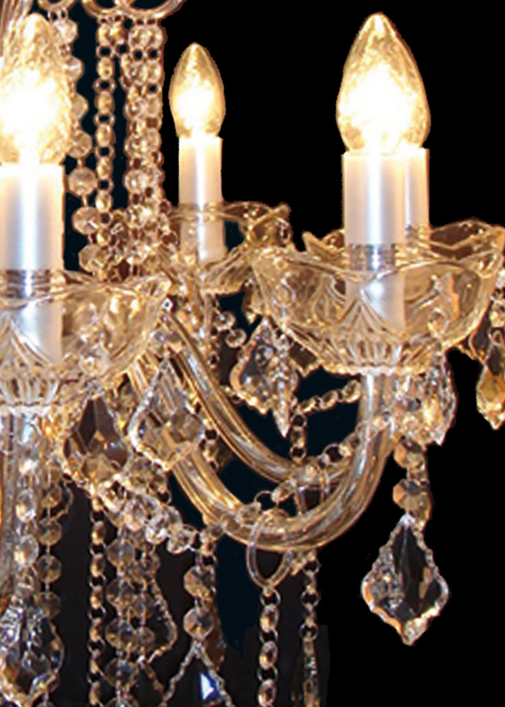 Clayre & Eef Lustre 8 lumières Ø 75*82/160 cm E14/max 8*40W 5LL-CR02