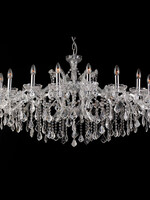 Clayre & Eef Lustre chroom/helder Ø 120*64 cm E14/max 18*40W 5LL-CR63