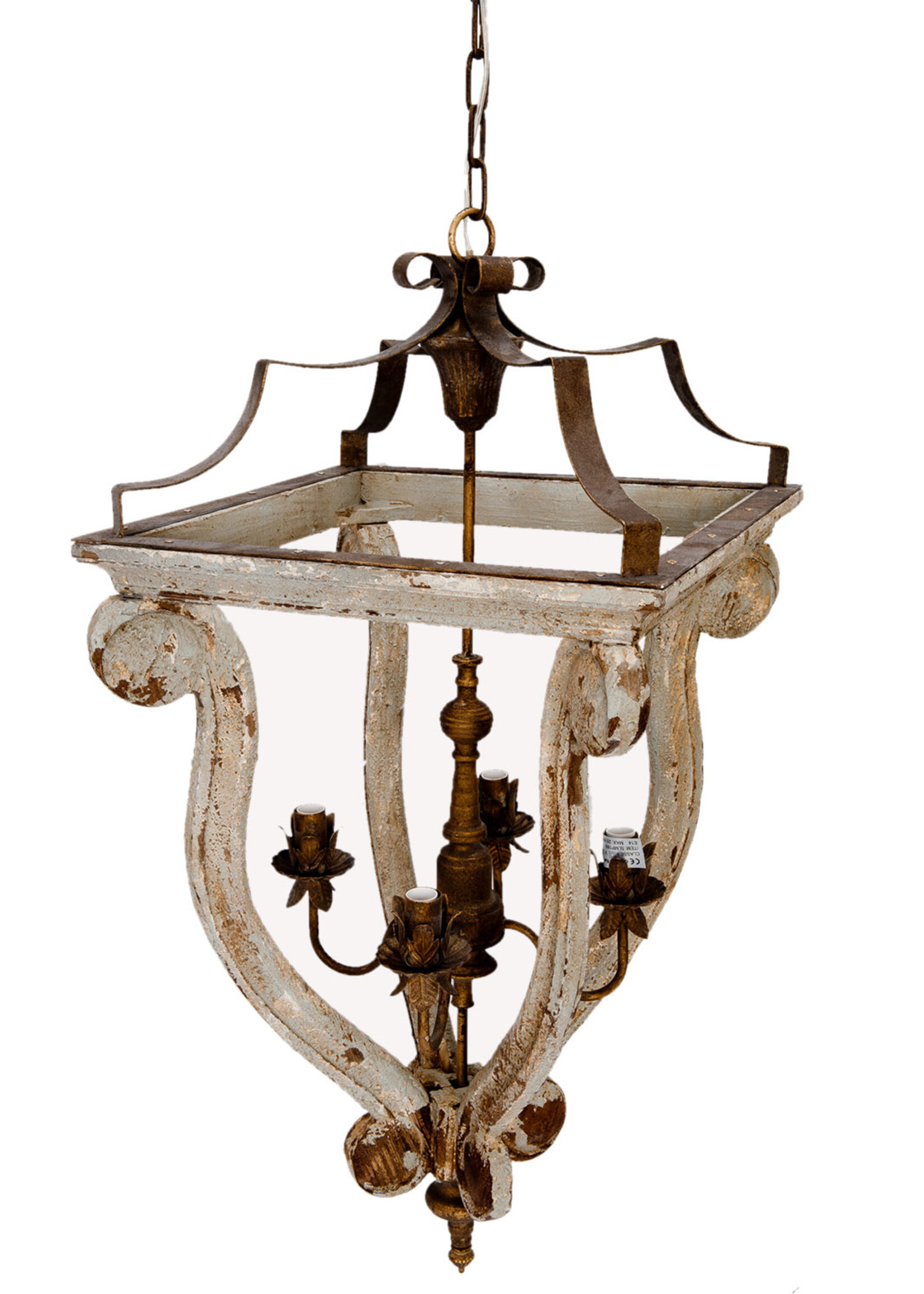 Clayre & Eef Lampe suspendue 49*49*100 cm E14/max 4*25W 5LMP189