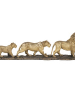 Clayre & Eef Décoration lion famille 64*10*18 cm 5PR0058