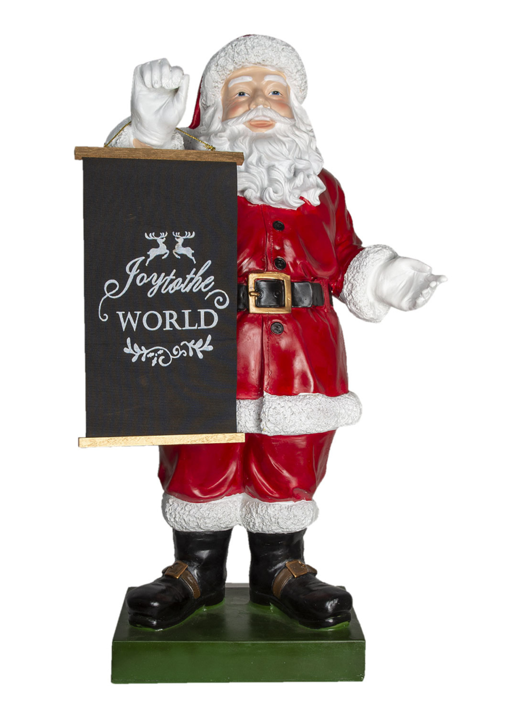 Clayre & Eef Decoratie kerstman 50*34*92 cm 5PR0074