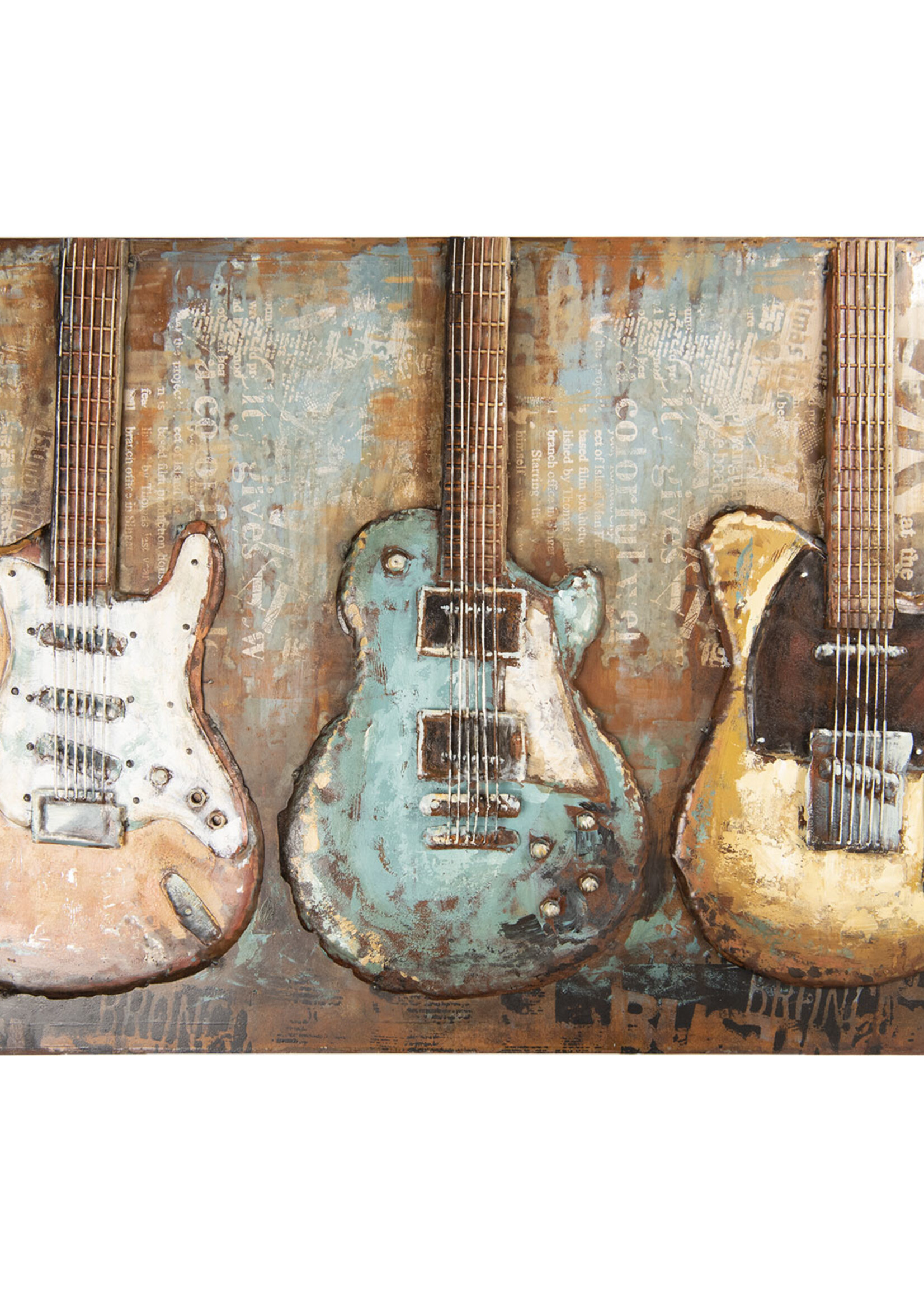 Clayre & Eef Mur Déco guitares 120*5*80 cm 5WA0153