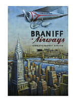 Clayre & Eef Wanddecoratie skyline 80*6*120 cm 5WA0167