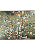 Clayre & Eef Wanddecoratie tak met bloesem 120*5*80 cm 5WA0172