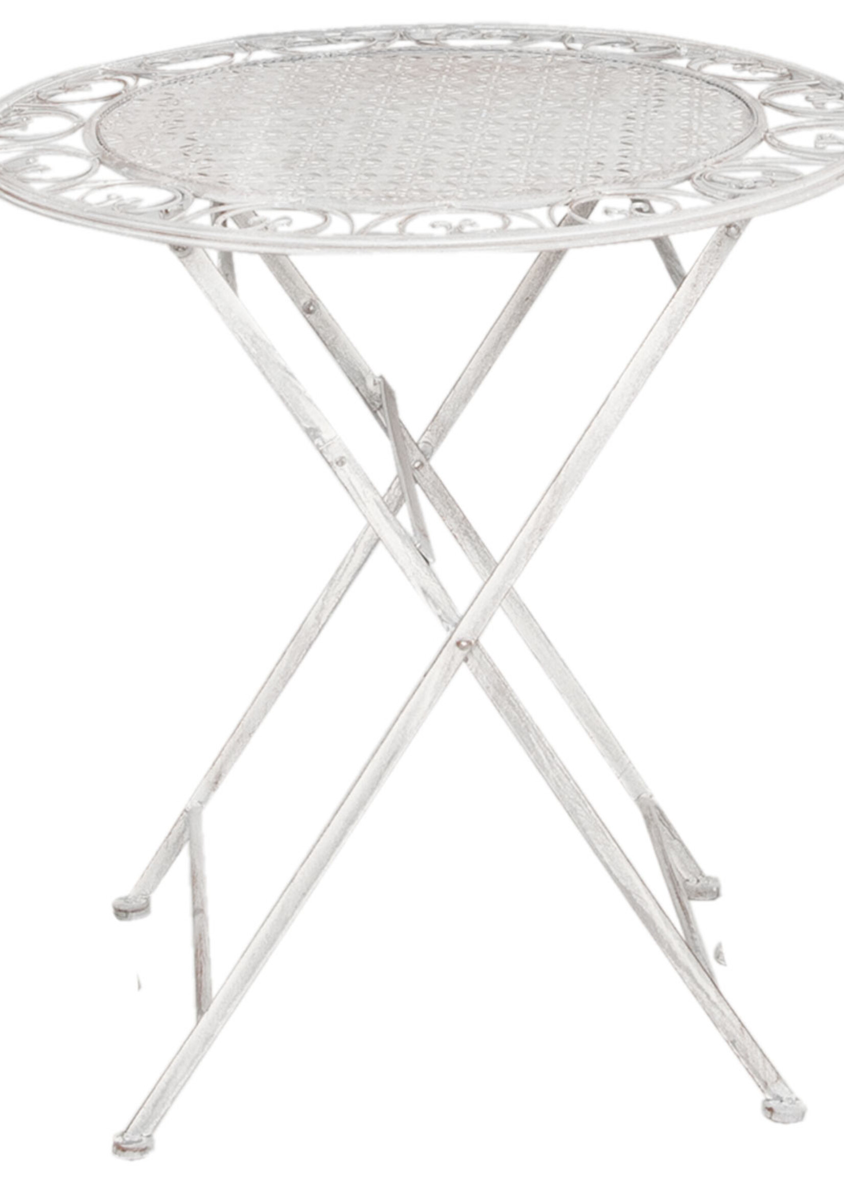 Clayre & Eef Table + 2x Chaises Ø 70*75 / 41*48*95 cm (2) 5Y0128