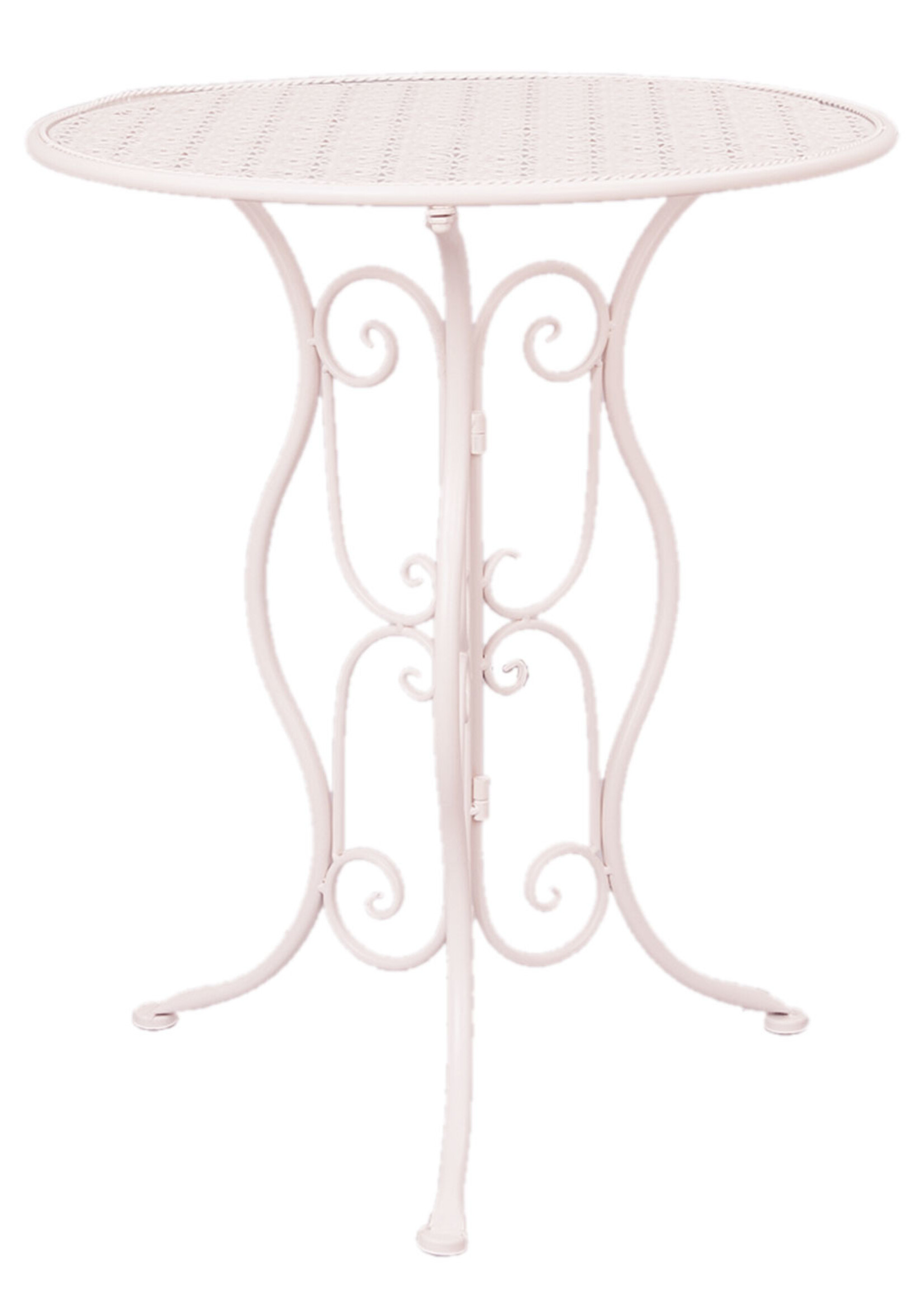 Clayre & Eef Table + 2x Chaise Ø 60*70 / 40*40*92 cm (2) 5Y0189