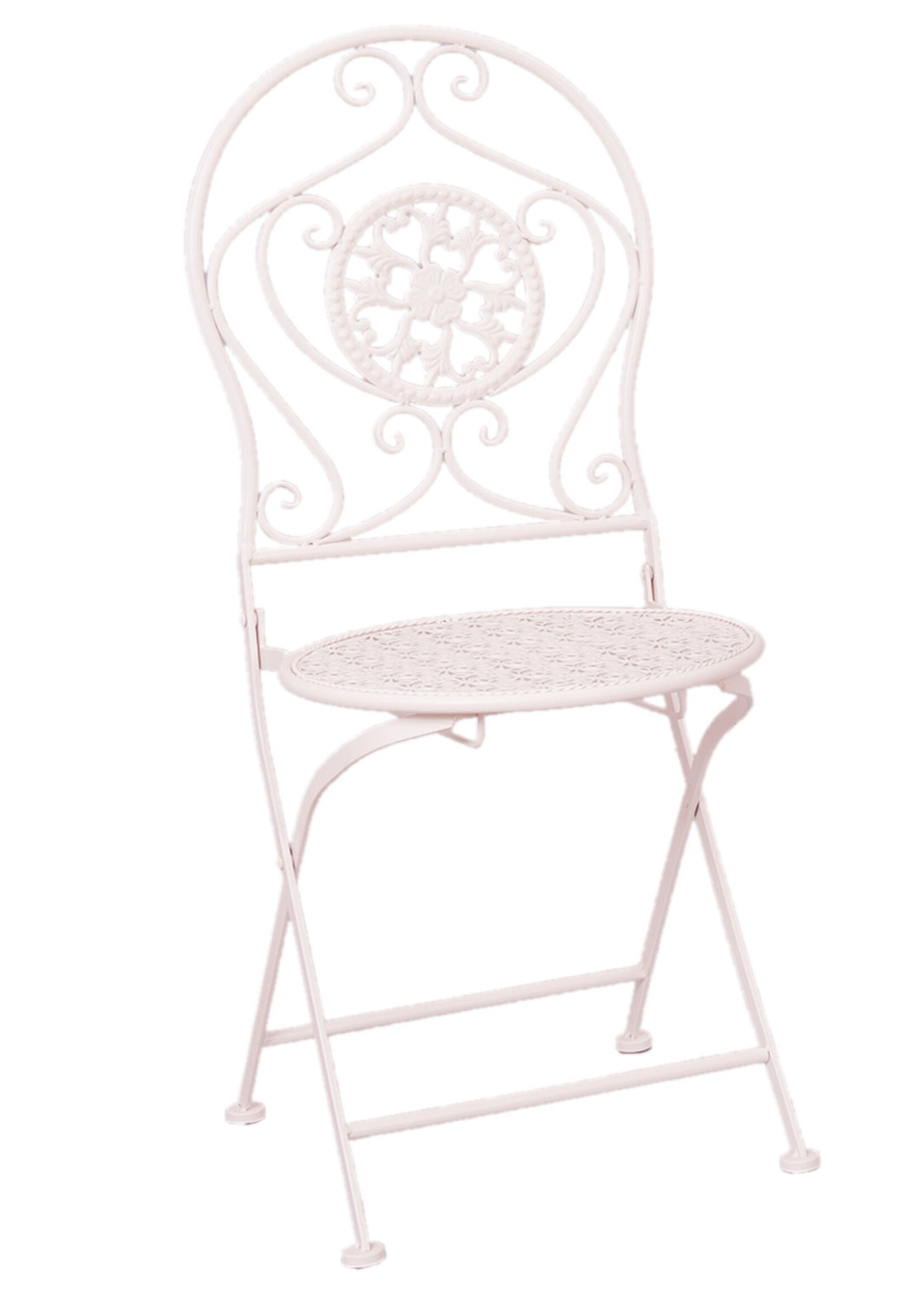 Clayre & Eef Table + 2x Chaise Ø 60*70 / 40*40*92 cm (2) 5Y0189