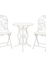 Clayre & Eef Tafel + 2 stoelen Ø 60*70 / 40*40*92 cm (2) 5Y0191