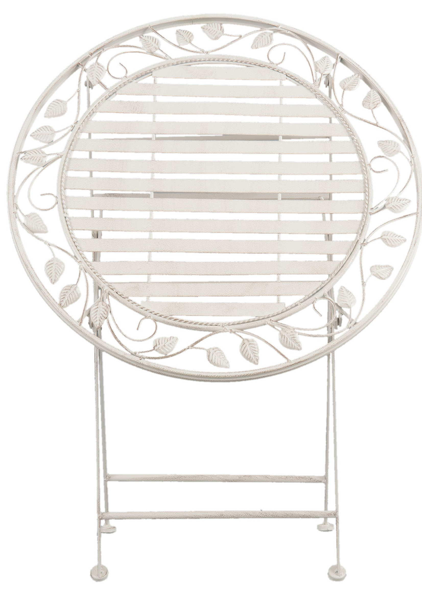 Clayre & Eef Table + 2 chaises  Ø 70*77 cm / 40*52*93 cm (2) 5Y0385